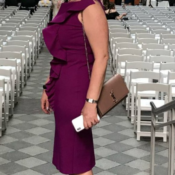 Chiara Boni La Petite Robe Purple Cocktail Dress - Picture 1 of 4